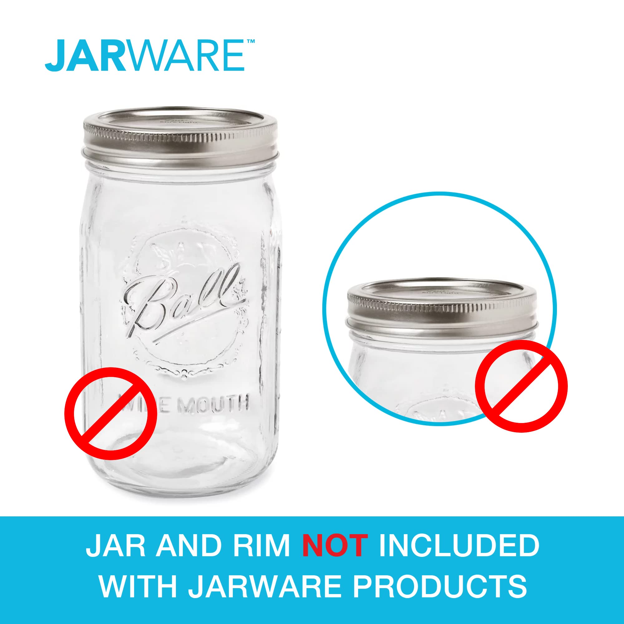 Amazon.com: Jarware 82687 Black Wide Mouth Mason Jar Spout Lids